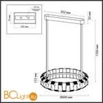 Подвесной светильник Odeon Light Asturo 4993/45L - Фото 1