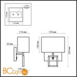 Настенный светильник Odeon Light Atolo 2197/1W - Схема
