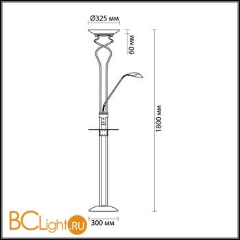 Торшер Odeon Light Axton 2486/F - Схема