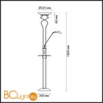 Торшер Odeon Light Axton 2487/F - Схема