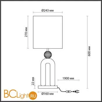 Настольная лампа Odeon Light Bagel 5410/1T - Фото 1