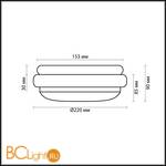 Настенно-потолочный светильник Odeon Light Baha 2403/1C - Схема