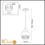 Подвесной светильник Odeon Light Bahar 2842/1 - Схема