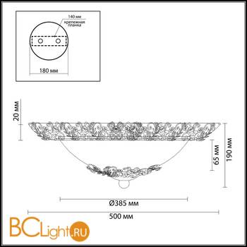 Потолочный светильник Odeon Light Balasa 2726/4C - Схема