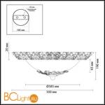 Потолочный светильник Odeon Light Balasa 2726/4C - Схема