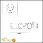 Уличный настенный светильник Odeon Light BAMBOO new 7021/3WL - Фото 1