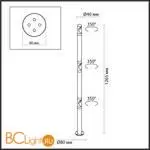 Садово-парковый фонарь Odeon Light BAMBOO new 7021/9FL - Фото 1