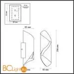 Уличный настенный светильник Odeon Light BASTI 6659/10WLA - Фото 0