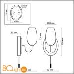 Бра Odeon Light Batto 2147/1W - Схема