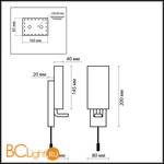 Бра Odeon Light Batto 2148/1W - Схема
