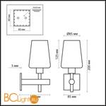 Бра Odeon Light Batto 2149/1W - Схема