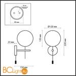 Бра Odeon Light Batto 2157/1W - Схема