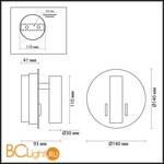 Бра Odeon Light Beam 3911/9WL - Схема