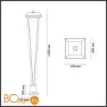 Садово-парковый фонарь Odeon Light BEARITZ new 6655/12GA3 - Фото 0