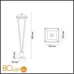 Садово-парковый фонарь Odeon Light BEARITZ 6655/12GL - Фото 1