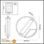 Бра Odeon Light Bebetta 3905/6WL - Схема