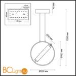 Подвесной светильник Odeon Light Bebetta 3905/6L - Схема