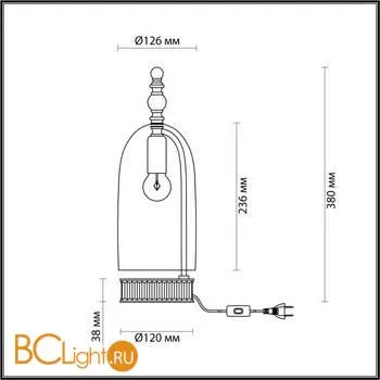 Настольный светильник Odeon Light Bell 4882/1T - Фото 1