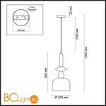 Подвесной светильник Odeon Light Bella 4647/1 - Схема