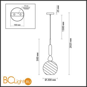 Подвесной светильник Odeon Light Bella 4648/1 - Схема