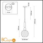 Подвесной светильник Odeon Light Bella 4648/1 - Схема