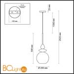Подвесной светильник Odeon Light Bella 4649/1 - Схема