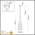 Подвесной светильник Odeon Light Bella 4650/1 - Схема