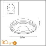 Потолочный светильник Odeon Light Benso 4623/48CL - Схема