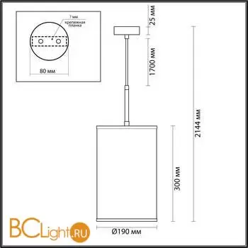Подвесной светильник Odeon Light BERGI 5064/1A - Фото 0