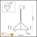 Подвесной светильник Odeon Light Beveren 3918/48L - Схема