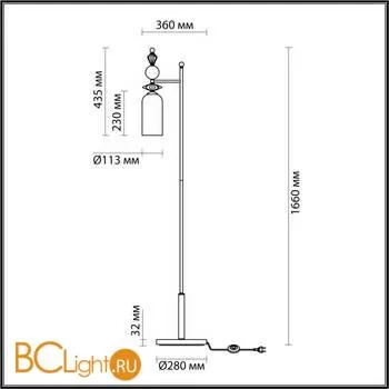 Напольный светильник Odeon Light Bizet 4893/1F - Фото 2