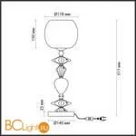 Настольный светильник Odeon Light Bizet 4893/1T - Фото 2