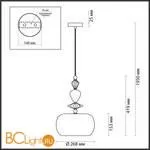 Подвесной светильник Odeon Light Bizet 4893/1A - Фото 2