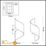 Настенный светильник Odeon Light Boccolo 3800/5WL - Схема