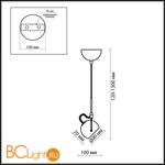 Подвесной светильник Odeon Light Bolla 1429/1A - Схема