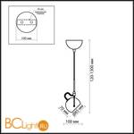 Подвесной светильник Odeon Light Bolla 1430/1A - Схема