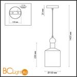 Подвесной светильник Odeon Light Bolli 4087/1 - Схема