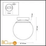 Уличный потолочный светильник Odeon Light Bosco 4247/1C - Фото 2