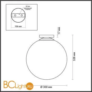 Уличный потолочный светильник Odeon Light Bosco 4250/1C - Фото 2