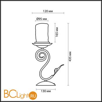 Настольная лампа Odeon Light Bosta 2438/1T - Схема