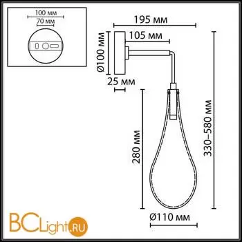 Настенный светильник Odeon Light BRAID 7147/5WL - Фото 0