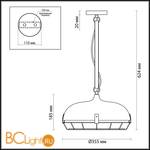 Подвесной светильник Odeon Light Brent 4152/1 - Схема