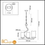 Люстра Odeon Light Brin 2766/3 - Схема