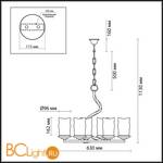 Люстра Odeon Light Brin 2766/6 - Схема