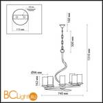 Люстра Odeon Light Brin 2766/8 - Схема