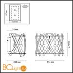 Настенный светильник Odeon Light Brion 4094/40WL - Схема