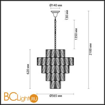 Подвесной светильник Odeon Light Brittani 4119/16 - Схема