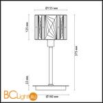 Настольная лампа Odeon Light Brittani 4119/1T - Схема