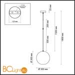 Подвесной светильник Odeon Light Bubbles 4640/12L - Схема