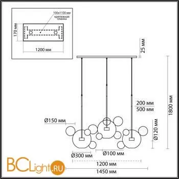 Подвесной светильник Odeon Light Bubbles 4802/36L - Фото 1